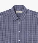 RM Williams Collins Check Shirt Small Navy / White