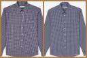 RM Williams Collins Check Shirt X-Large Burgundy / Blue