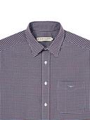RM Williams Collins Check Shirt X-Large Burgundy / Blue