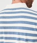 RM Williams Mens Cotton Pique Regular Fit Rod Polo's Blue/White / 2XL