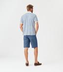 RM Williams Mens Cotton Pique Regular Fit Rod Polo's Blue/White / 3XL