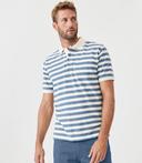 RM Williams Mens Cotton Pique Regular Fit Rod Polo's Blue/White / 4XL