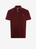 RM Williams Mens Rod Polo Burgundy / 4XL