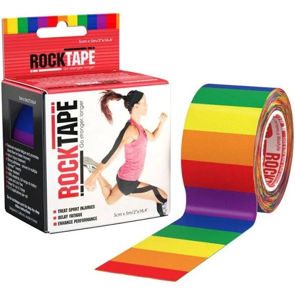 Rock Tape 5m Roll - Rainbow Stripes