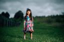 Rock Your Baby Abstract Leopard Long Sleeve Waisted Dress in Multi 10