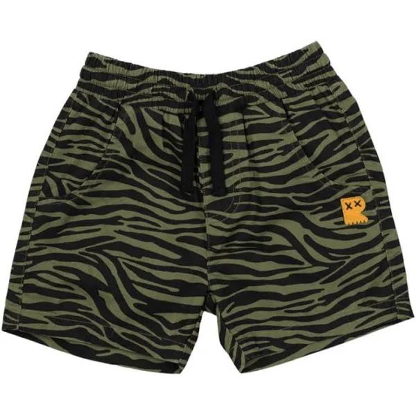 Rock Your Baby Khaki Tiger Shorts 6-12M