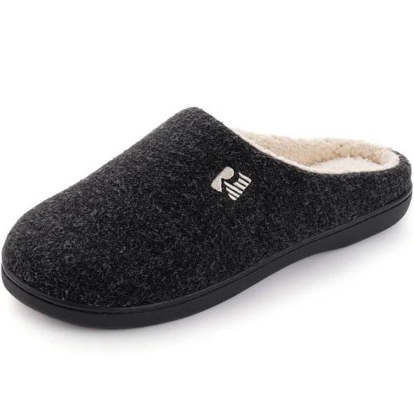 RockDove Men's Sherpa Lined Memory Foam Clog Slipper