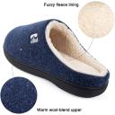 RockDove Men's Sherpa Lined Memory Foam Clog Slipper