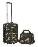 Rockland F102-camo 2 PC Camo Luggage Set