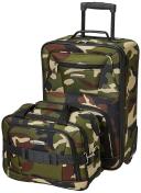 Rockland F102-camo 2 PC Camo Luggage Set