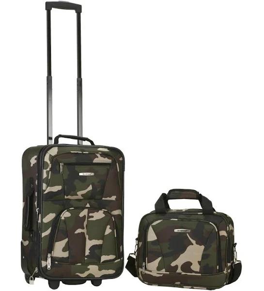 Rockland F102-camo 2 PC Camo Luggage Set