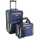 Rockland Rio 2 Piece Carry On Luggage Set - Navy - Luggage Sets