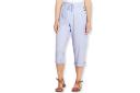 Rockmans Crop Linen Button Pants