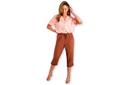 Rockmans Crop Linen Button Pants