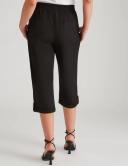 Rockmans Crop Linen Button Pants - EOFY Sale