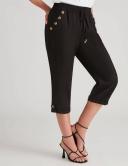 Rockmans Crop Linen Button Pants - EOFY Sale