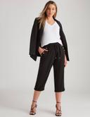 Rockmans Crop Linen Button Pants - EOFY Sale