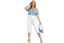 Rockmans Crop Linen Button Pants - EOFY Sale