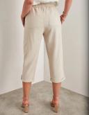 Rockmans Crop Linen Button Pants - Mother's Day Sale 2023