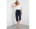 Rockmans Crop Linen Button Pants