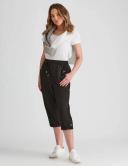 Rockmans Crop Linen Pant - Black - Womens Trousers - Size 12 - Ezibuy