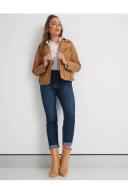 Rockmans Full Length Stitch Detail Denim Jeans - Womens - Indigo AU Size 20 - AfterPay & zipPay Available