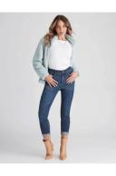 Rockmans Full Length Stitch Detail Denim Jeans - Womens - Indigo AU Size 20 - AfterPay & zipPay Available