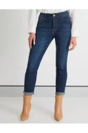 Rockmans Full Length Stitch Detail Denim Jeans - Womens - Indigo AU Size 20 - AfterPay & zipPay Available