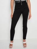 Rockmans Full Length Wide Waistband Ponte Pants