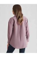 Rockmans Long Sleeve Collar V Neck Tunic Woven Top Green - 18