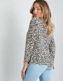 Rockmans Long Sleeve Double Layer Chain Neck Woven Top