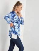 Rockmans Long Sleeve Double Layer Chain Neck Woven Top