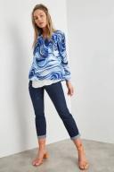 Rockmans Long Sleeve Double Layer Chain Neck Woven Top