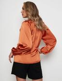 Rockmans Long Sleeve Neck Detail Floaty Top
