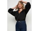 Rockmans Long Sleeve Neck Detail Floaty Top
