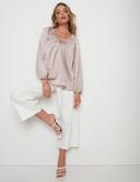 Rockmans Long Sleeve Neck Detail Floaty Top