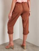 Rockmans - Womens Pants - Crop Linen Button Pants
