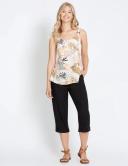 Rockmans - Womens Pants - Crop Linen Button Pants