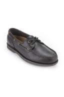 Rockport Perth Boat Shoe Dark Brown Pull Up Leather US 7.5