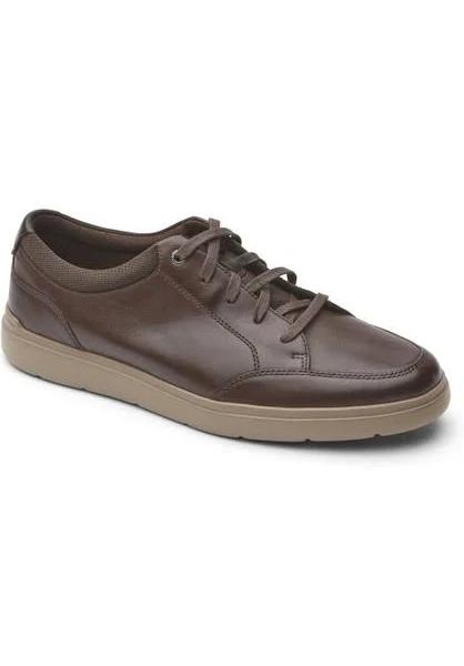 Rockport TM Court Blucher Brown Leather Sneakers Brown Mens Sneakers Casuals Shoes