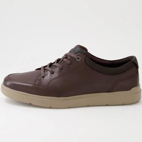 Rockport TM Court Blucher Brown Leather Sneakers Brown Mens Sneakers Casuals Shoes