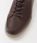 Rockport TM Court Blucher Brown Leather Sneakers Brown Mens Sneakers Casuals Shoes