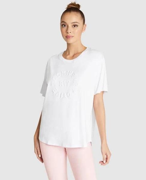 Rockwear Embossed Boyfriend Tee White 10