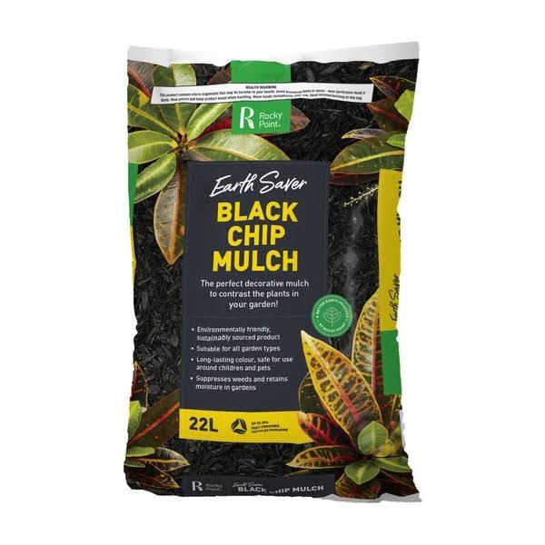 Rocky Point Black Chip Mulch 22L
