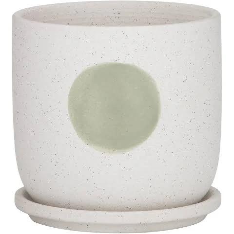 Rogue Rocio Pot Green/White 15x15x14cm