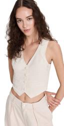 Rolla's Dallas Linen Vest | Off White | Size XL | Shopbop