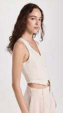 Rolla's Dallas Linen Vest | Off White | Size XL | Shopbop