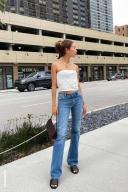 Rollas Womens Dallas Low Bootcut Jeans Karen Blue Size 26
