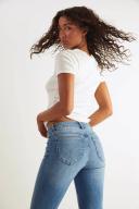 Rollas Womens Dallas Low Bootcut Jeans Karen Blue Size 26