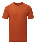 Ronhill - Mens Core Short Sleeve Tee - Brick/Charcoal